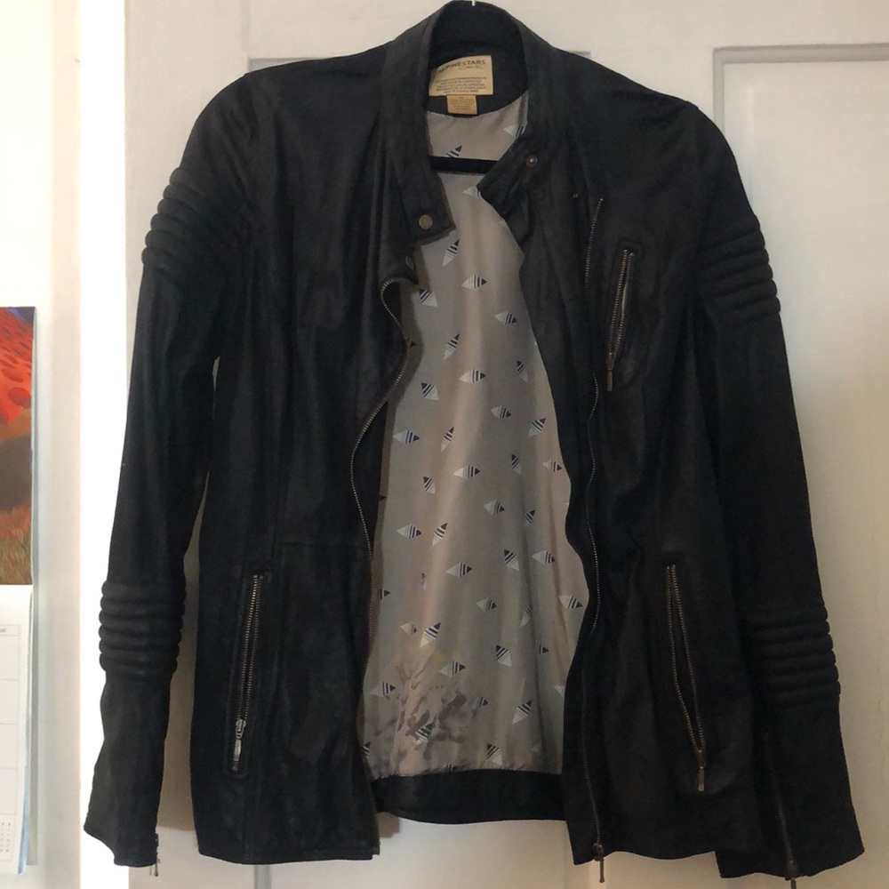 Moto Style Leather Jacket